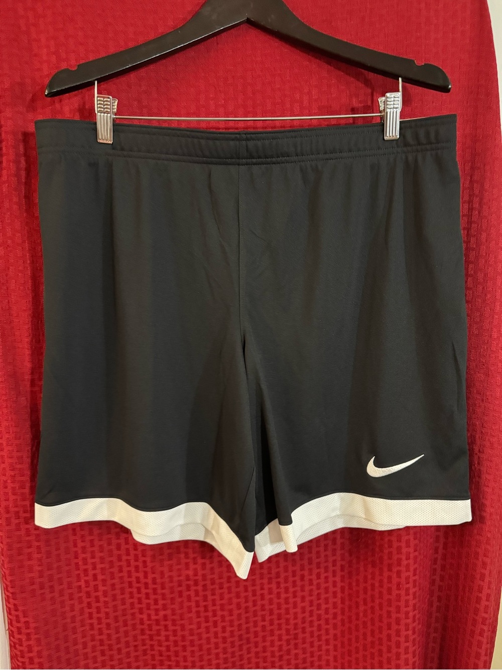 Nike slim fit Shorts with White Hem and Swoosh Accent